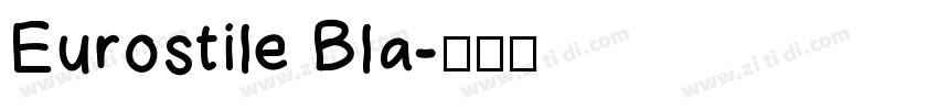 Eurostile Bla字体转换